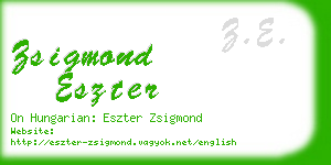 zsigmond eszter business card